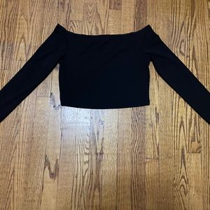 Shein Off Shoulder Crop Top